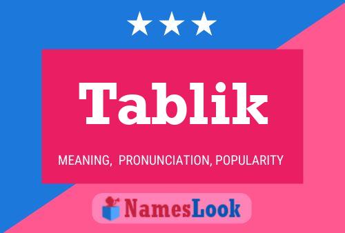 ملصق اسم Tablik