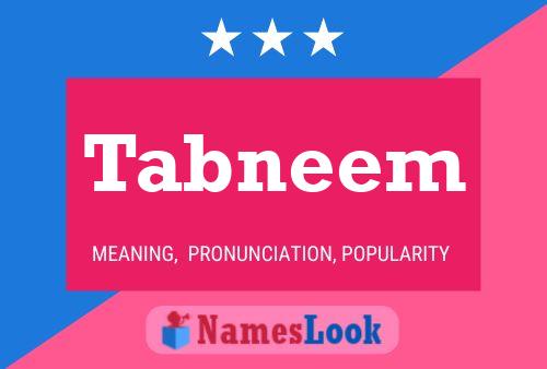 ملصق اسم Tabneem