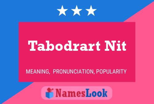 ملصق اسم Tabodrart Nit