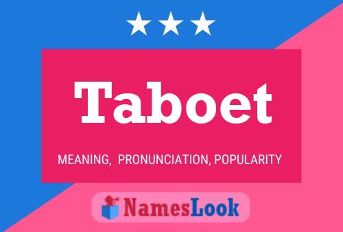 ملصق اسم Taboet