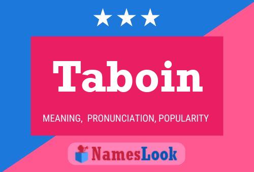 ملصق اسم Taboin