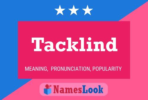 ملصق اسم Tacklind