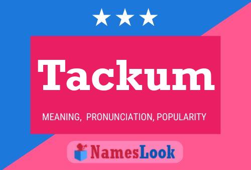 ملصق اسم Tackum