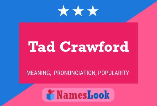 ملصق اسم Tad Crawford