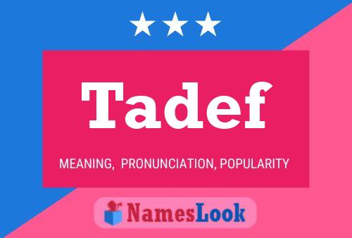 ملصق اسم Tadef