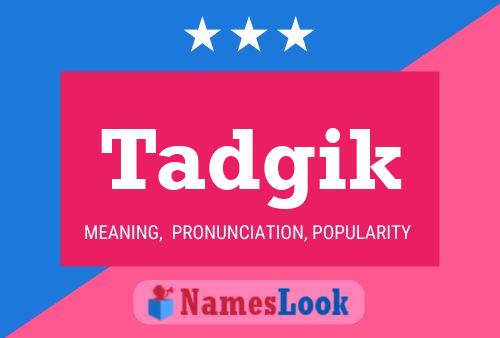 ملصق اسم Tadgik