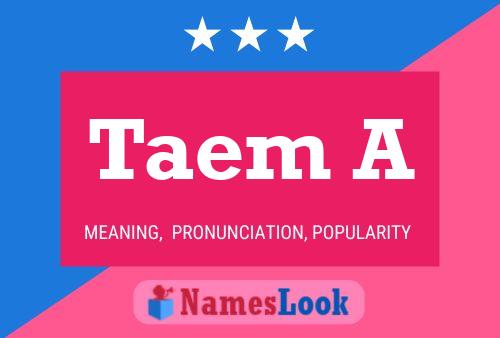 ملصق اسم Taem A