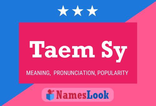 ملصق اسم Taem Sy