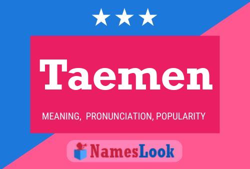 ملصق اسم Taemen