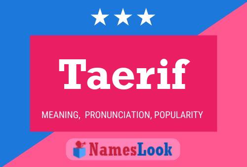 ملصق اسم Taerif