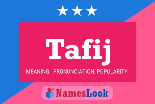 ملصق اسم Tafij