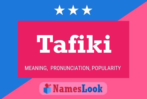 ملصق اسم Tafiki