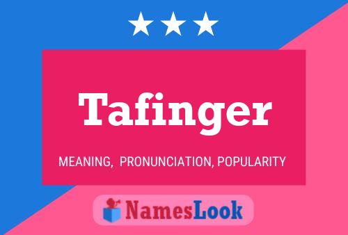 ملصق اسم Tafinger