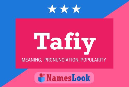 ملصق اسم Tafiy