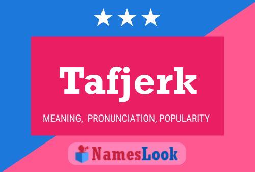 ملصق اسم Tafjerk