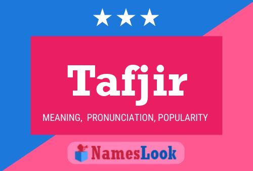 ملصق اسم Tafjir