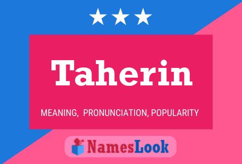 ملصق اسم Taherin