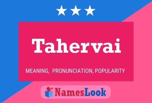 ملصق اسم Tahervai