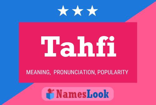 ملصق اسم Tahfi