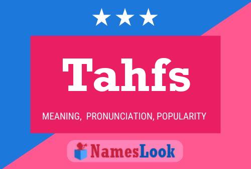 ملصق اسم Tahfs