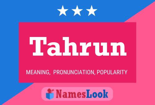 ملصق اسم Tahrun