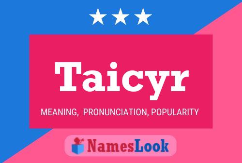 ملصق اسم Taicyr