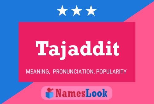 ملصق اسم Tajaddit