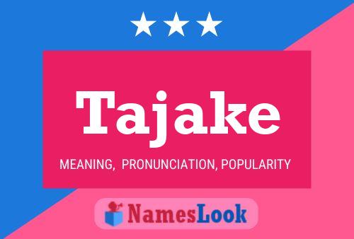 ملصق اسم Tajake