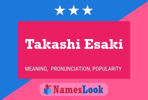 ملصق اسم Takashi Esaki