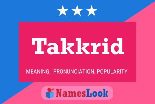 ملصق اسم Takkrid