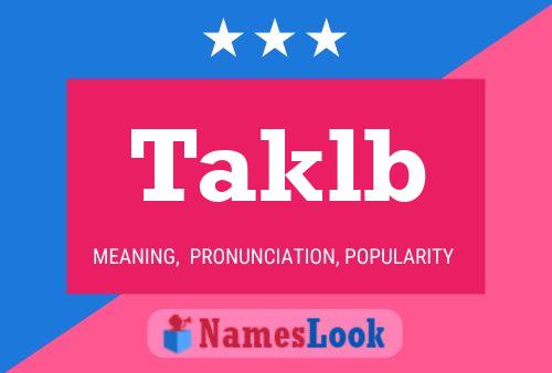 ملصق اسم Taklb