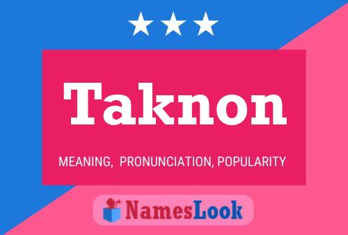 ملصق اسم Taknon