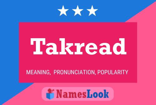 ملصق اسم Takread