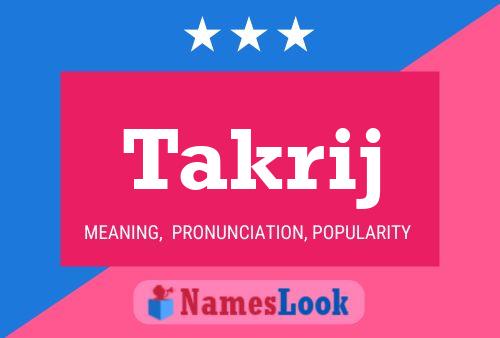 ملصق اسم Takrij