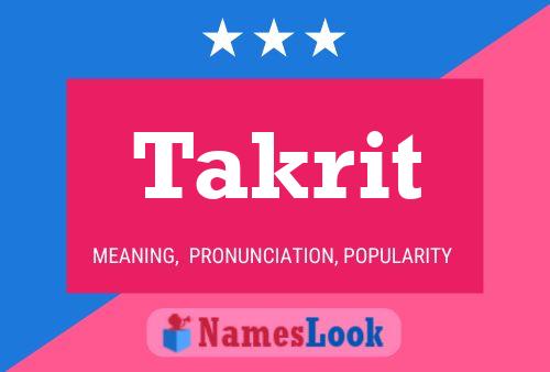 ملصق اسم Takrit