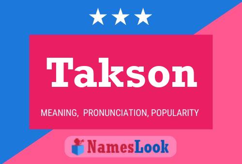 ملصق اسم Takson