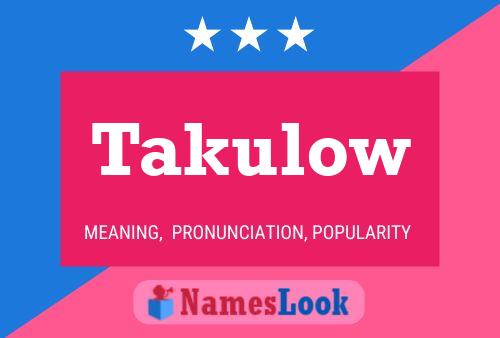 ملصق اسم Takulow