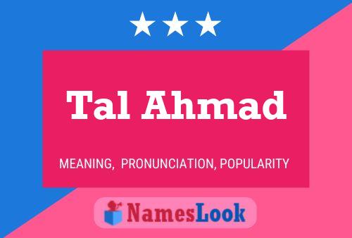 ملصق اسم Tal Ahmad