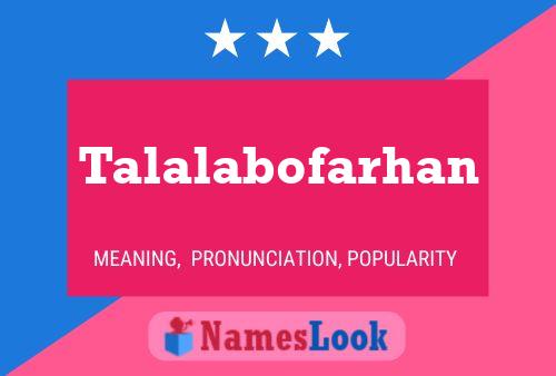 ملصق اسم Talalabofarhan