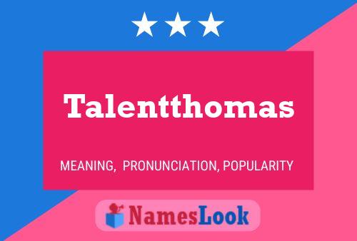 ملصق اسم Talentthomas