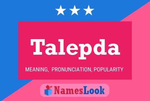 ملصق اسم Talepda