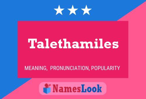 ملصق اسم Talethamiles