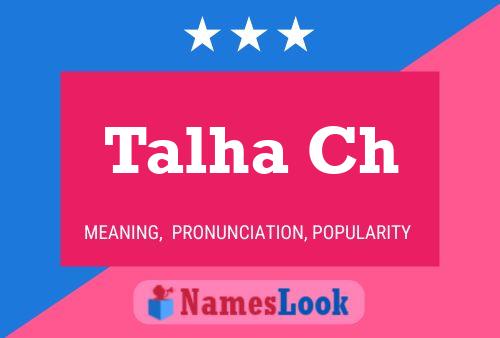 ملصق اسم Talha Ch