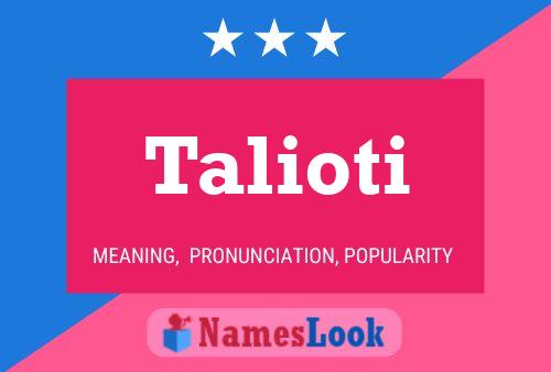 ملصق اسم Talioti