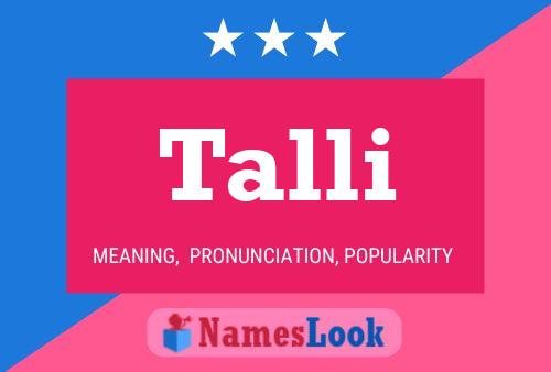 ملصق اسم Talli