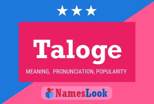 ملصق اسم Taloge