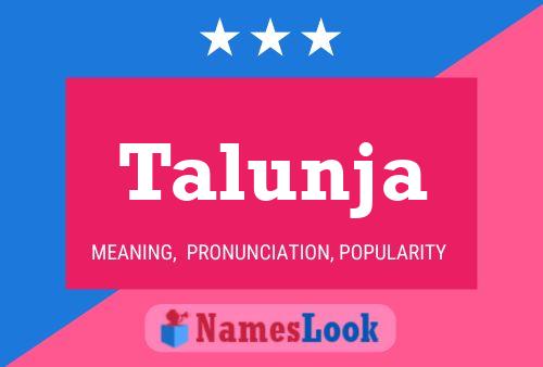 ملصق اسم Talunja