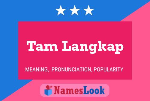 ملصق اسم Tam Langkap