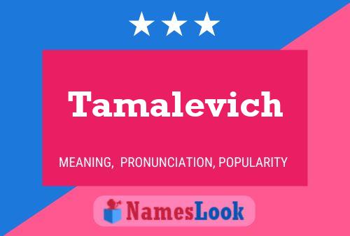 ملصق اسم Tamalevich