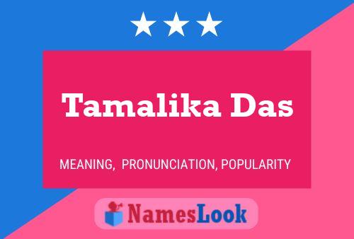 ملصق اسم Tamalika Das